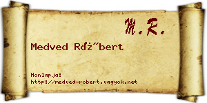 Medved Róbert névjegykártya