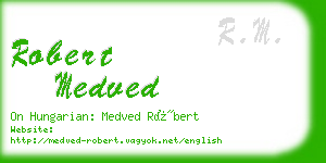 robert medved business card